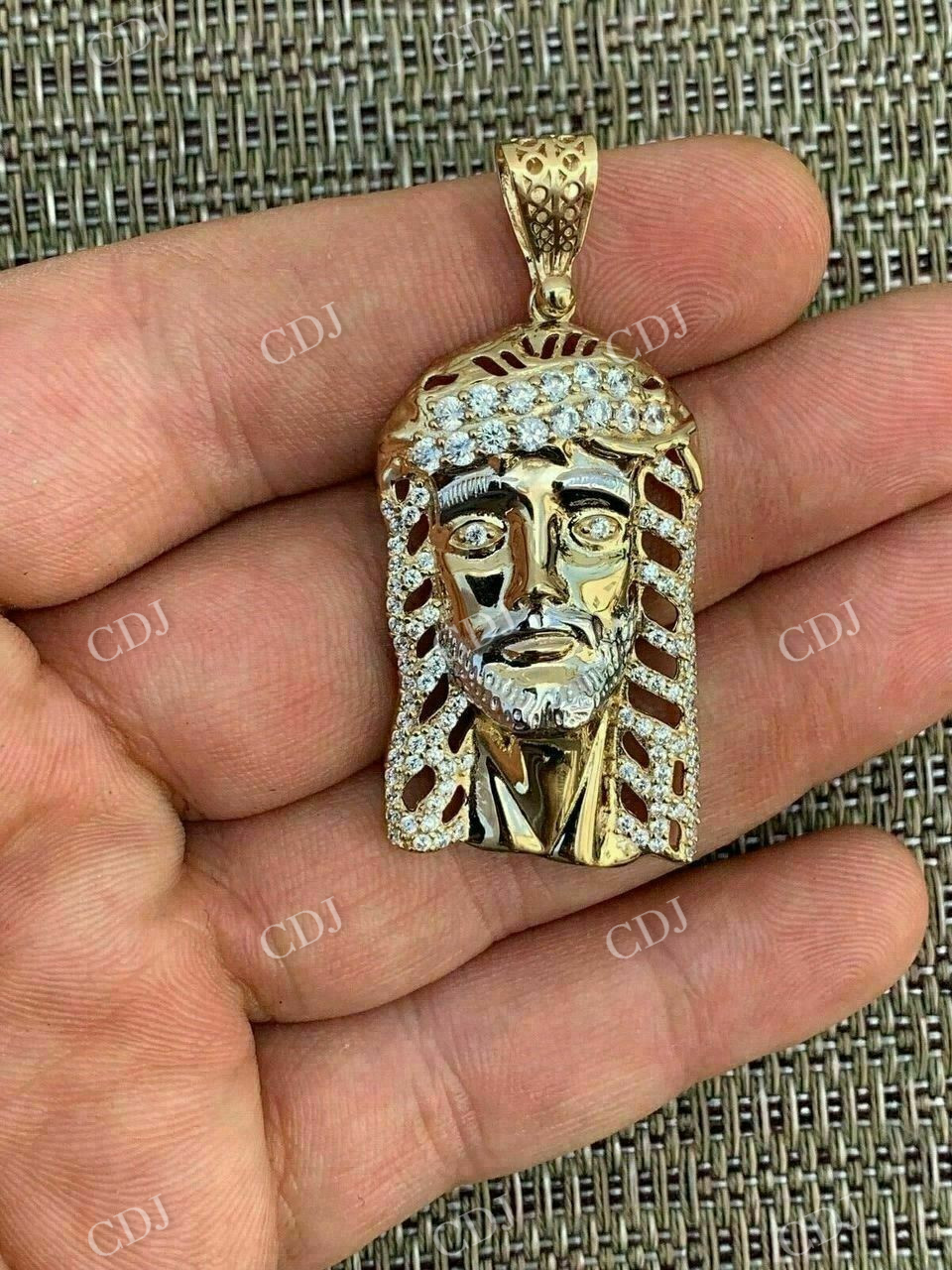 Jesus Piece Hip Hop Diamond Pendant  customdiamjewel   