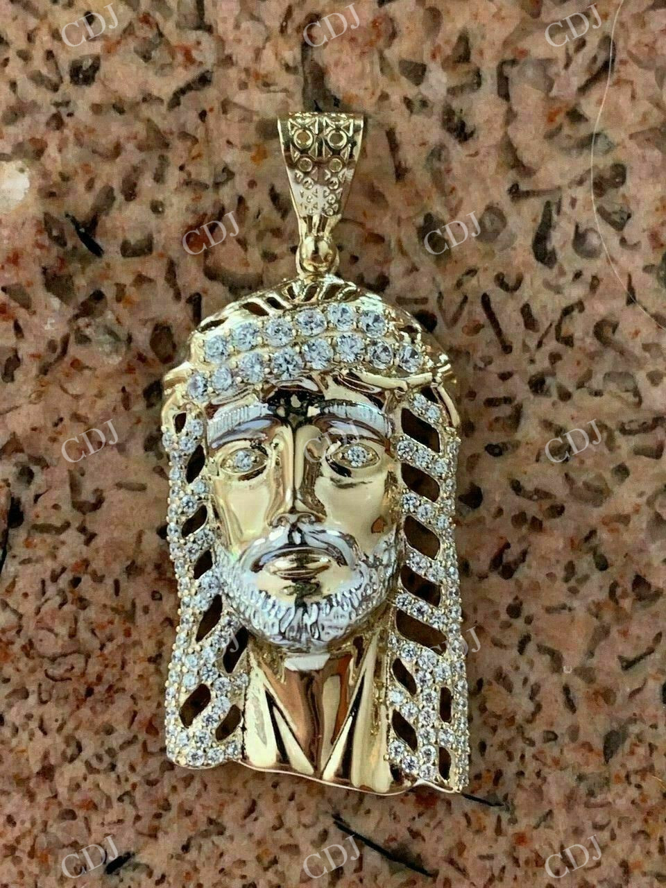 Jesus Piece Hip Hop Diamond Pendant  customdiamjewel   