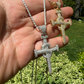 Iced Out Hip Hop Nail Cross Diamond Pendant  customdiamjewel   