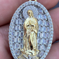 Virgin Mary Iced Diamond Pendant  customdiamjewel   