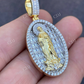 Virgin Mary Iced Diamond Pendant  customdiamjewel   