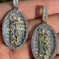 Virgin Mary Iced Diamond Pendant  customdiamjewel   