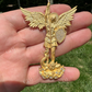 Saint Michael Slaying Dragon Diamond Pendant  customdiamjewel   