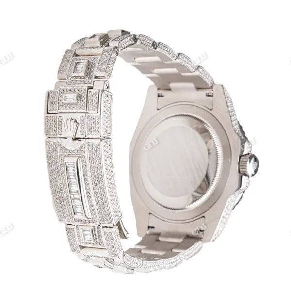 Rolex Moissanite Hip Hop Watch  customdiamjewel   