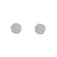 Round Shape Moissanite Diamond Pushback Earrings hip hop jewelry CustomDiamJewel