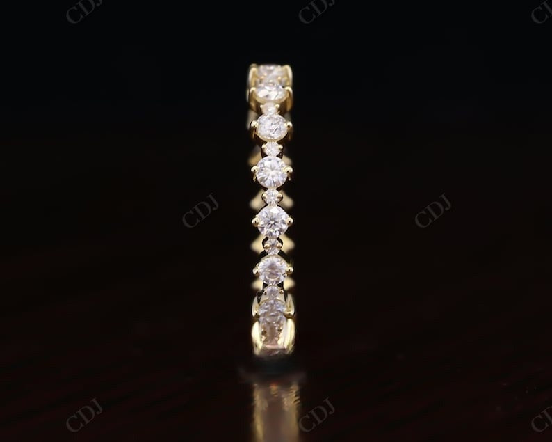 0.72CTW Full Eternity Round Cut Lab Grown Diamond Anniversary Band  customdiamjewel   