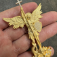 Saint Michael Slaying Dragon Diamond Pendant  customdiamjewel   