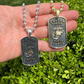 Military Dog Tag Pendant  customdiamjewel   