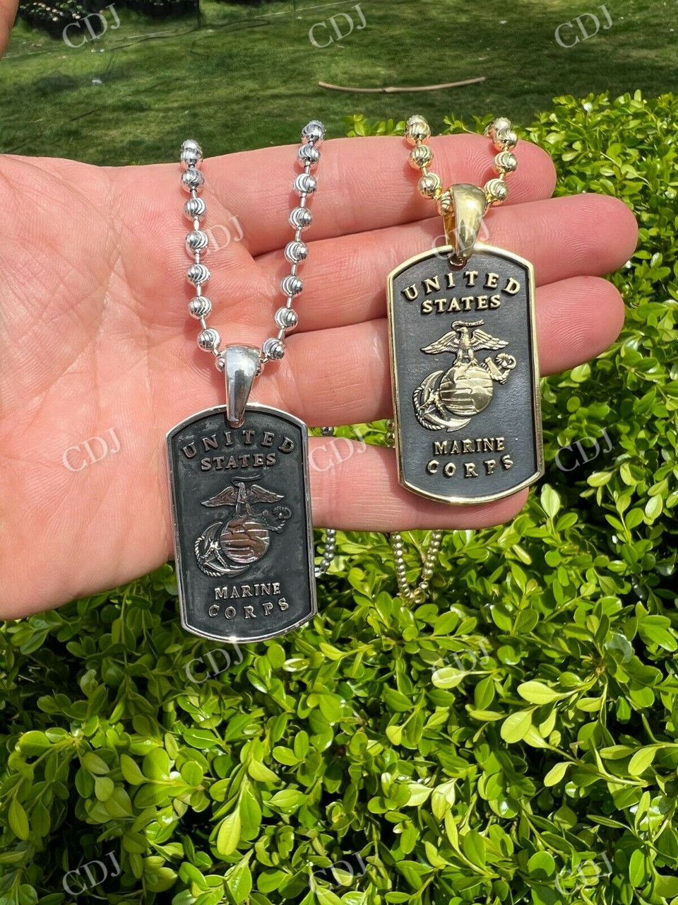 Military Dog Tag Pendant  customdiamjewel   