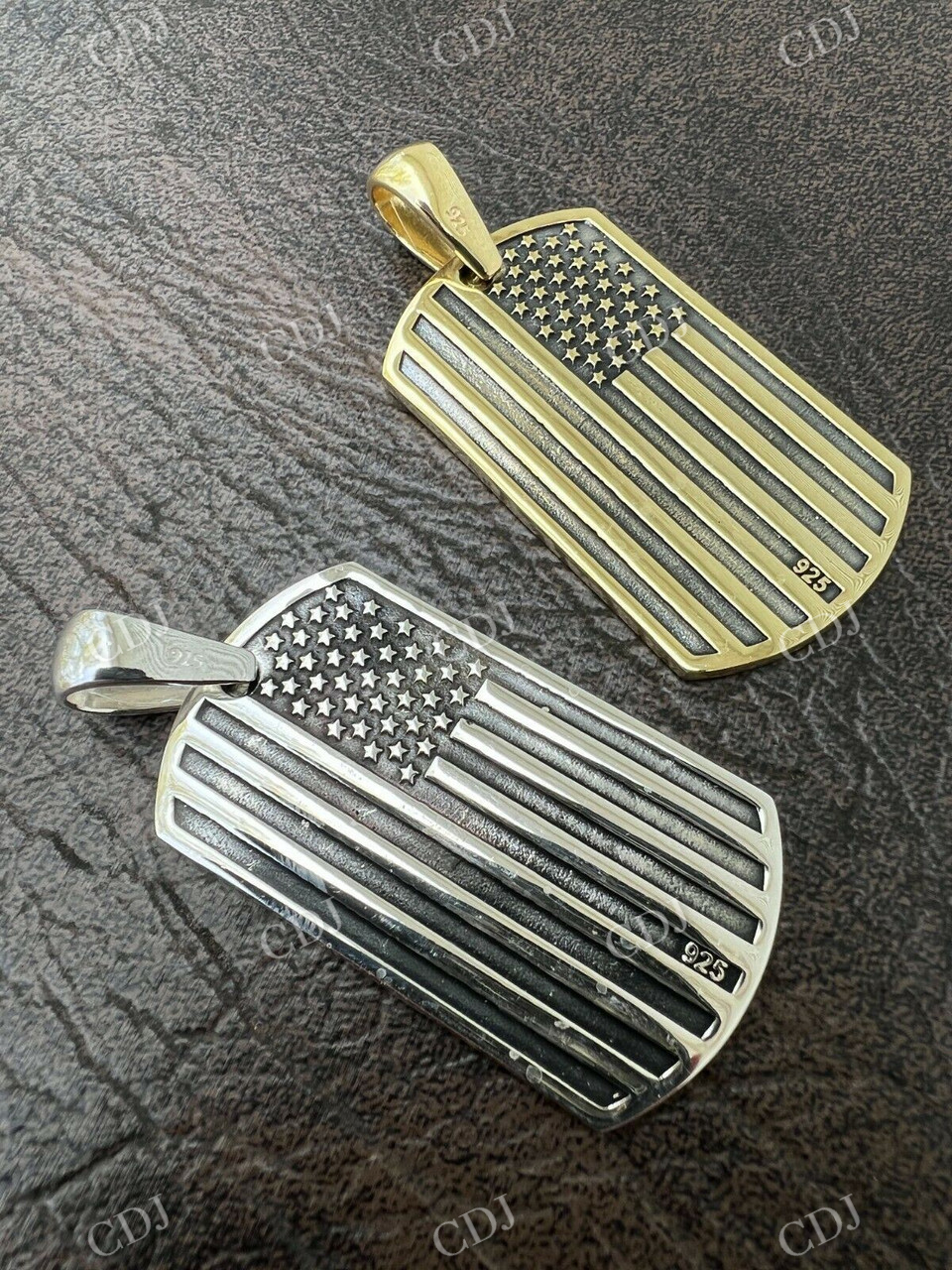 Military Dog Tag Pendant  customdiamjewel   