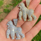 Iced out Gorilla Diamond Pendant  customdiamjewel   