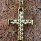 Rope Style Cross Hip Hop Pendant  customdiamjewel   