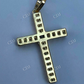 14K Gold Tennis Cross Diamond Pendant  customdiamjewel   