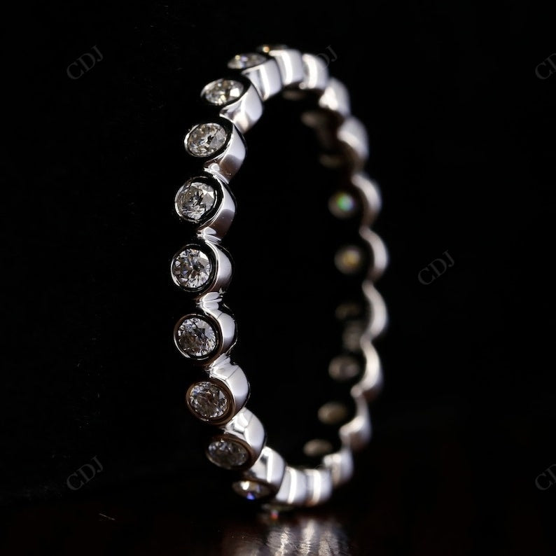 0.45CTW Bezel Set Round Lab Grown Diamond Stacking Band  customdiamjewel   