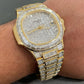 Hip Hop Patek Philippe Custom Baguette Cut Diamond Watch  customdiamjewel   