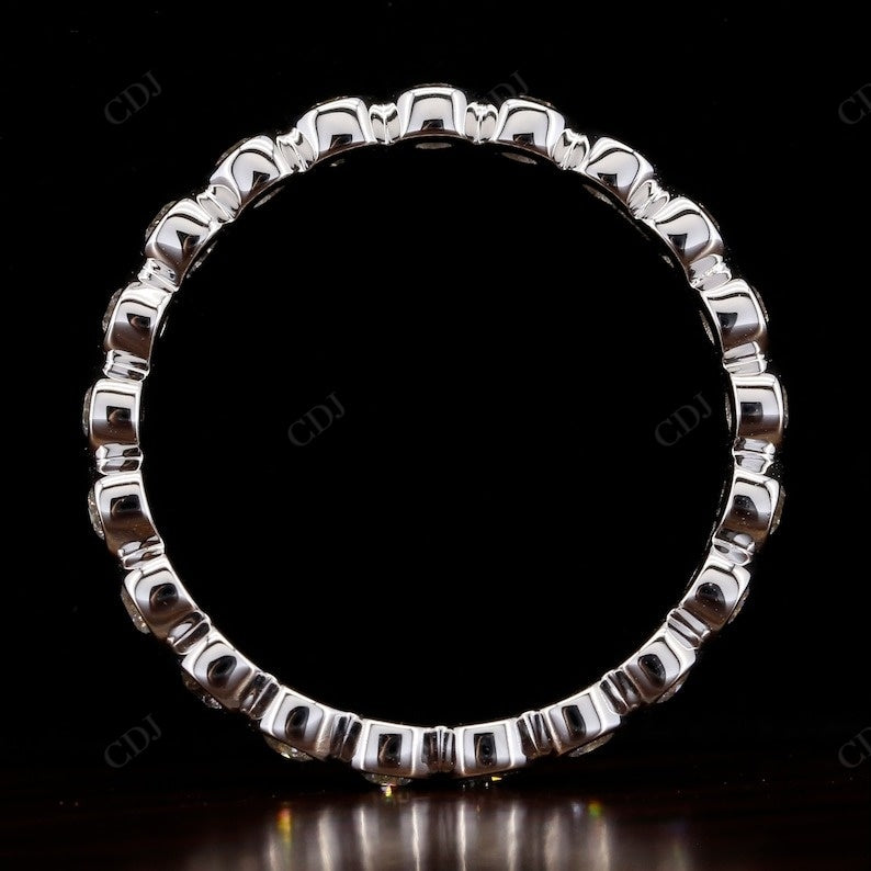 0.45CTW Bezel Set Round Lab Grown Diamond Stacking Band  customdiamjewel   