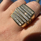 Baguette Diamond Iced Out Ring  customdiamjewel   