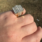 Baguette Diamond Iced Out Ring  customdiamjewel   