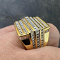 Baguette Diamond Iced Out Ring  customdiamjewel   