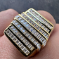 Baguette Diamond Iced Out Ring  customdiamjewel   