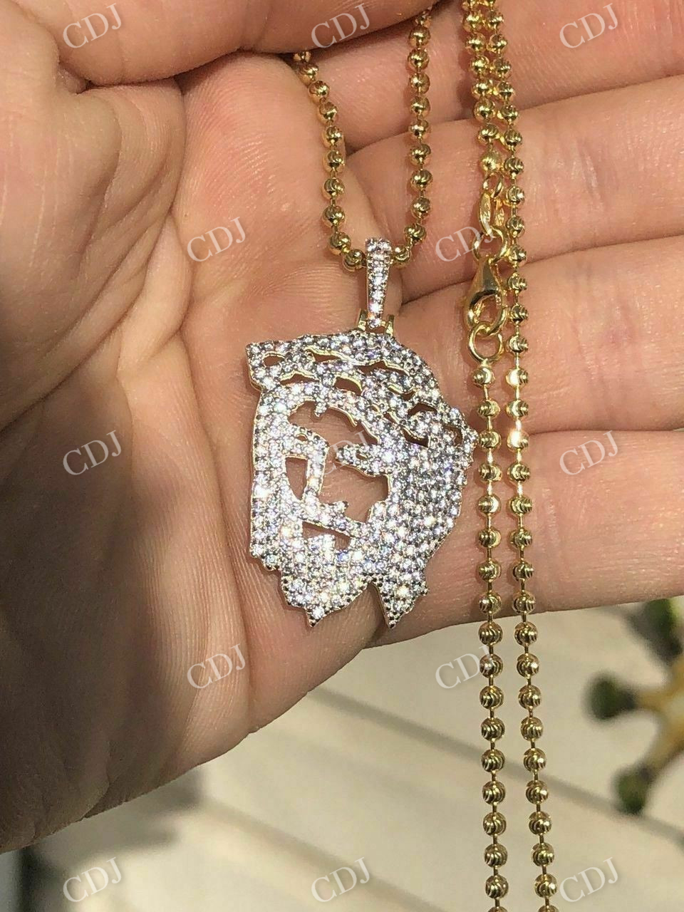 Jesus Hip Hop Diamond Pendant  customdiamjewel   