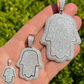 Hamsa Hand fully Iced Out Diamond Pendant  customdiamjewel   