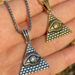 Eye Shaped Egyptian Pyramid Pendant  customdiamjewel   