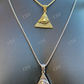 Eye Shaped Egyptian Pyramid Pendant  customdiamjewel   