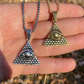 Eye Shaped Egyptian Pyramid Pendant  customdiamjewel   