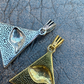 Eye Shaped Egyptian Pyramid Pendant  customdiamjewel   