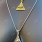 Eye Shaped Egyptian Pyramid Pendant  customdiamjewel   