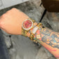 Diamond Red Dial Rolex Watch Hip Hop Boys watch hip hop jewelry CustomDiamJewel   