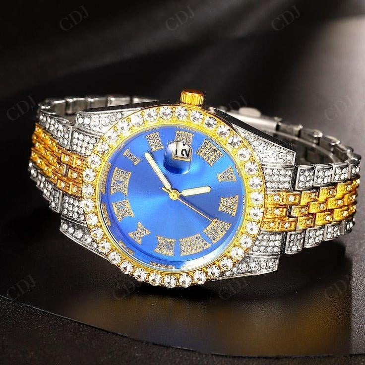 Luxury Iced Out Diamond Studded watch  customdiamjewel   