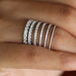 Pave Eternity Diamond Stacking Bands  customdiamjewel   