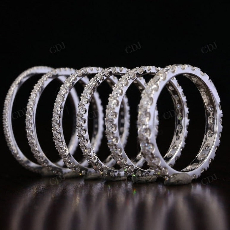 Pave Eternity Diamond Stacking Bands  customdiamjewel   