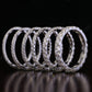 Round Cut Lab Grown Diamond Full Eternity Stackable Matching Wedding Band  customdiamjewel   