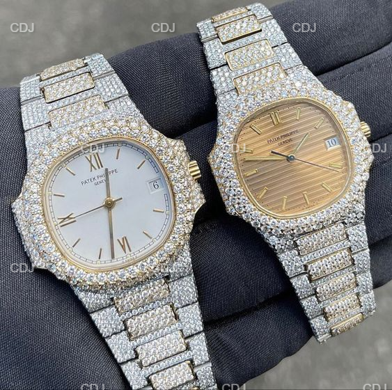 Iced Out Diamond Watch  customdiamjewel   