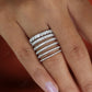 Round Cut Lab Grown Diamond Full Eternity Stackable Matching Wedding Band  customdiamjewel   