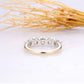 2.5CTW 5 Stone Two Tone Natural Diamond Wedding Band  customdiamjewel   