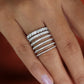 Pave Eternity Diamond Stacking Bands  customdiamjewel   