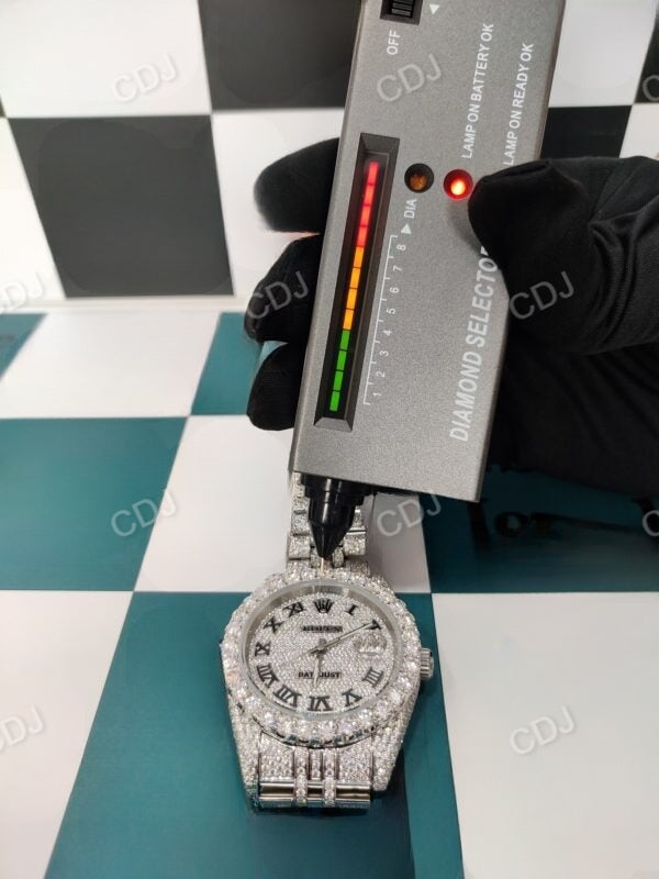 Luxurious Rolex Full Bussdown Lab Grown Diamond Studded Encrusted Timepiece Watch 28 to 30 Carats (Approx.)  customdiamjewel   