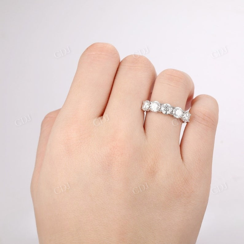 2.50CTW Lab Grown Diamond Five Stone Wedding Band  customdiamjewel   