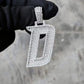 Alphabet Letter D Sterling Silver Moissanite Pendant hip hop jewelry CustomDiamJewel   