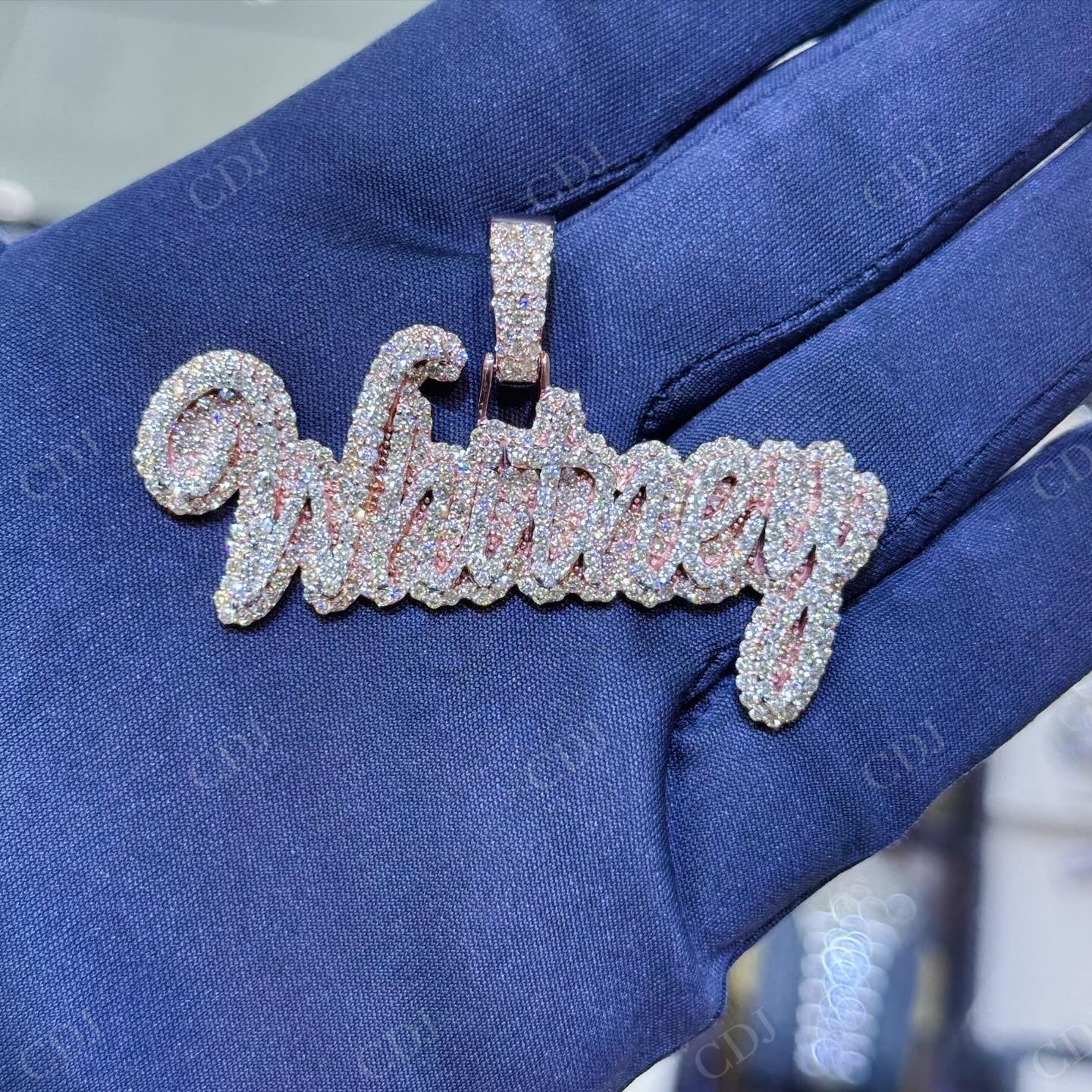 Custom Iced Out Hip Hop Two Tone Pendant hip hop jewelry CustomDiamJewel   