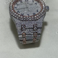 Manufacturer 25 to 27 Carats Custom AP Watch Two Tone Lab Grown Diamond Watch  customdiamjewel   