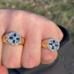 14K Solid Gold Solitaire Diamond Star Pink Ring For Men's  customdiamjewel   