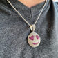 Smiling Face Heart Eyes Emoji Pendant  customdiamjewel   