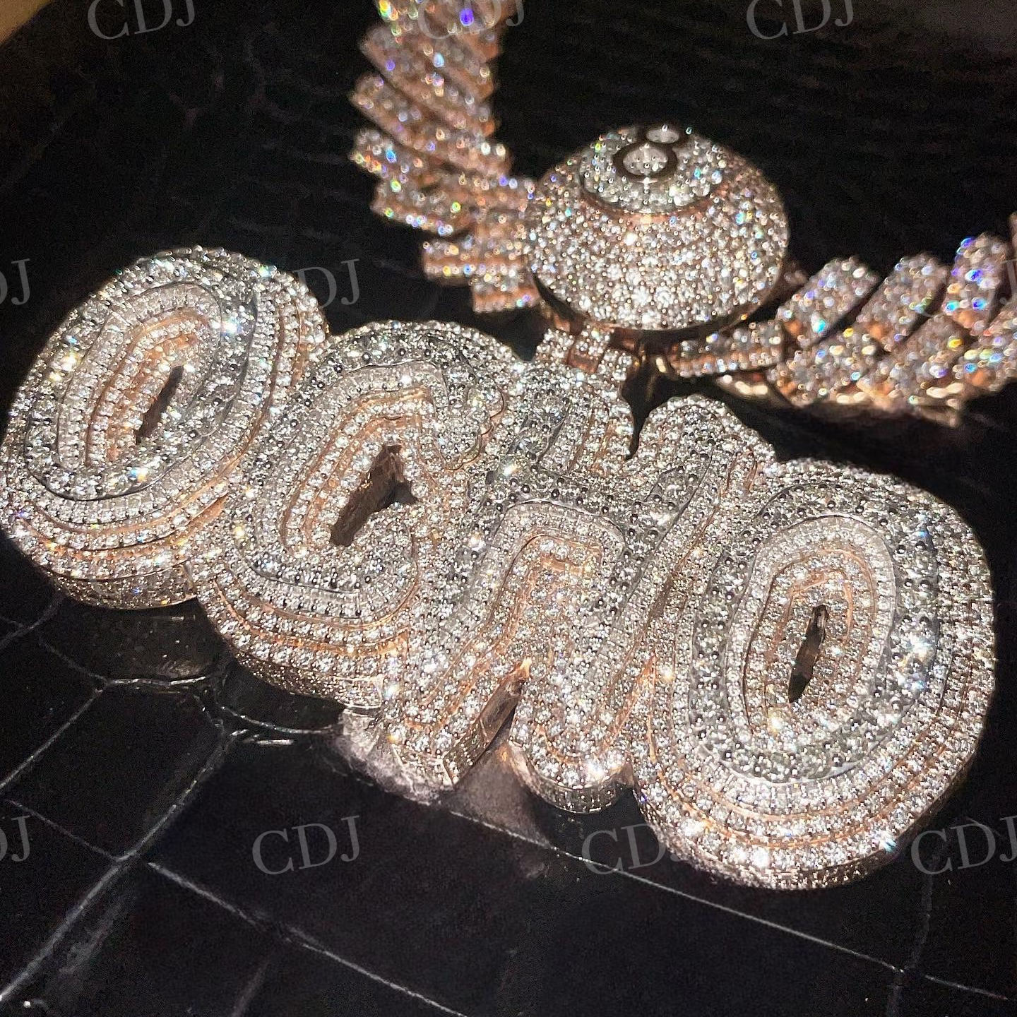 OCHO Letter Customized Hip Hop Diamond Pendant hip hop jewelry customdiamjewel   