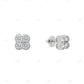 Four Stone Unique Design Moissanite Diamond Push back Earrings hip hop jewelry CustomDiamJewel