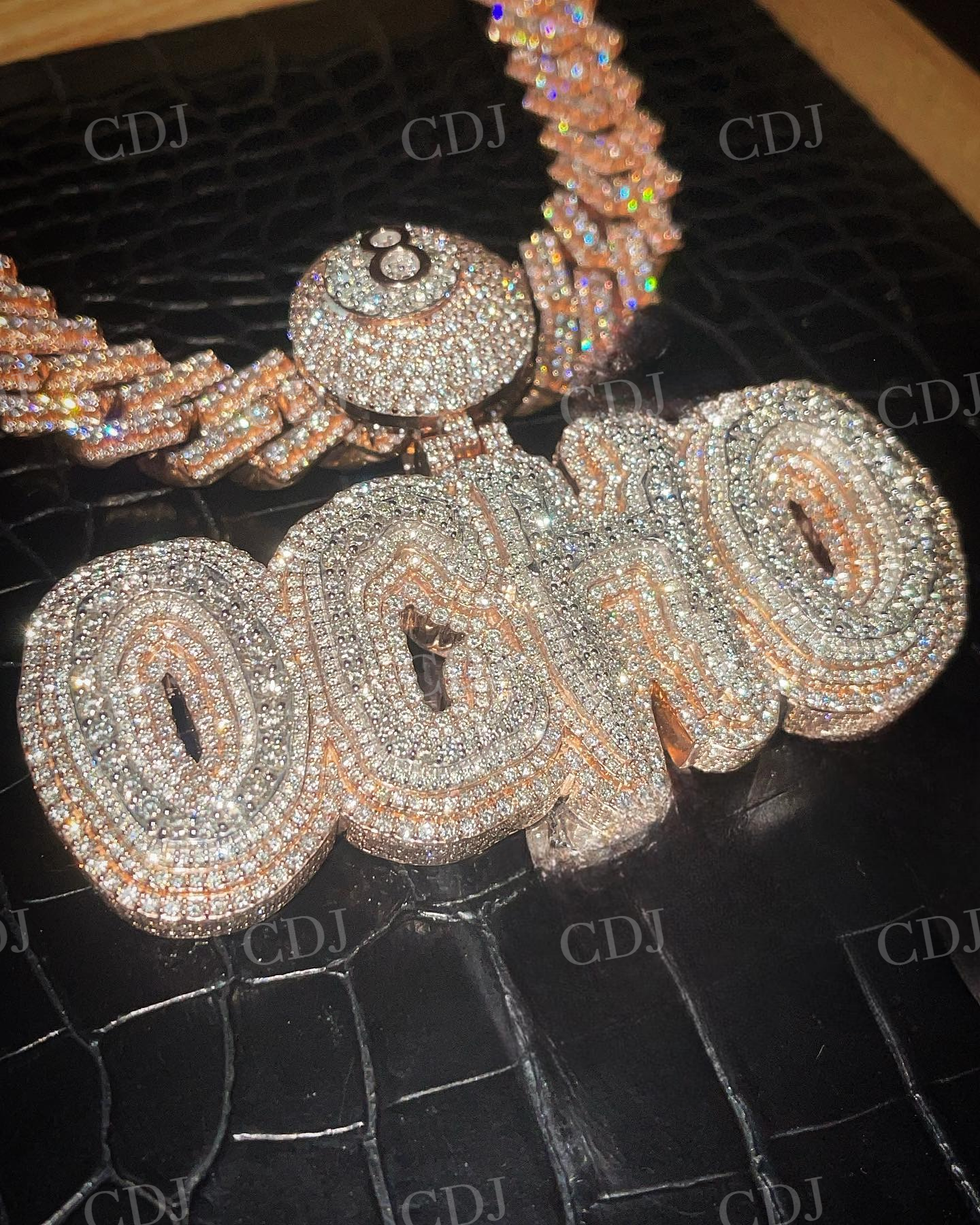 OCHO Letter Customized Hip Hop Diamond Pendant hip hop jewelry customdiamjewel   